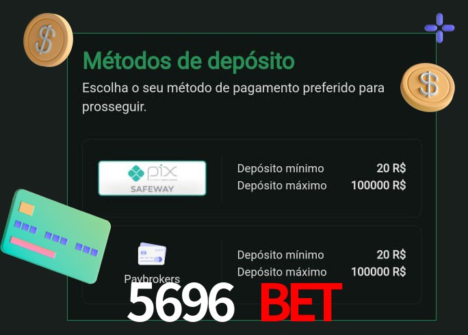 O cassino 5696 bet oferece uma grande variedade de métodos de pagamento